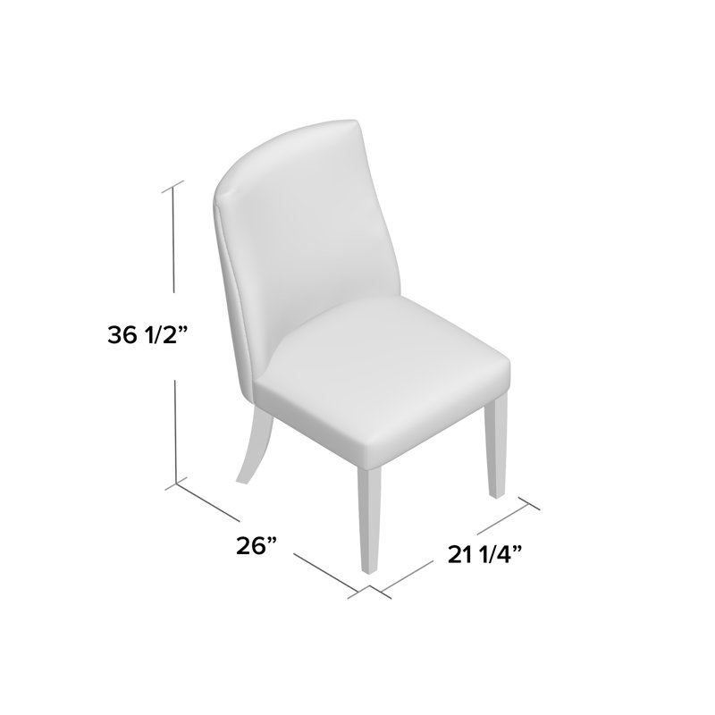 Mistana™ Upholstered Parson Chair in Cream & Reviews Wayfair